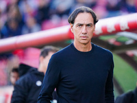 The head coach Alessandro Nesta (AC Monza) is present during the Italian championship Serie A football match between AC Monza and AS Roma at...