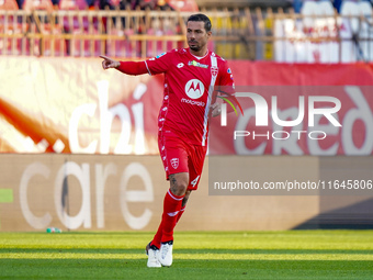 Armando Izzo (AC Monza) participates in the Italian championship Serie A football match between AC Monza and AS Roma at U-Power Stadium in M...