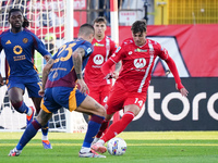 Daniel Maldini (AC Monza) participates in the Italian championship Serie A football match between AC Monza and AS Roma in Monza, Italy, on O...