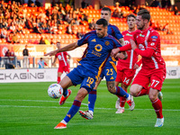 Zeki Celik (AS Roma) and Georgios Kyriakopoulos (AC Monza) participate in the Italian championship Serie A football match between AC Monza a...