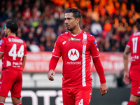 Armando Izzo (AC Monza) participates in the Italian championship Serie A football match between AC Monza and AS Roma at U-Power Stadium in M...