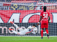 Samuel Pizzignacco (AC Monza) participates in the Italian championship Serie A football match between AC Monza and AS Roma at U-Power Stadiu...