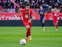 Alessandro Bianco (AC Monza) participates in the Italian championship Serie A football match between AC Monza and AS Roma at U-Power Stadium...