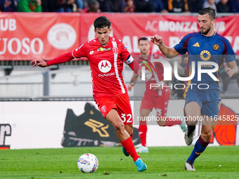 Matteo Pessina (AC Monza) participates in the Italian championship Serie A football match between AC Monza and AS Roma at U-Power Stadium in...