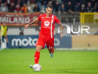 Pedro Pereira (AC Monza) participates in the Italian championship Serie A football match between AC Monza and AS Roma at U-Power Stadium in...