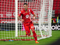 Dany Mota (AC Monza) celebrates the goal during the Italian championship Serie A football match between AC Monza and AS Roma at U-Power Stad...