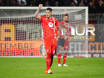 Dany Mota (AC Monza) celebrates the goal during the Italian championship Serie A football match between AC Monza and AS Roma at U-Power Stad...