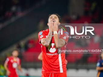 Dany Mota (AC Monza) disappoints during the Italian championship Serie A football match between AC Monza and AS Roma at U-Power Stadium in M...