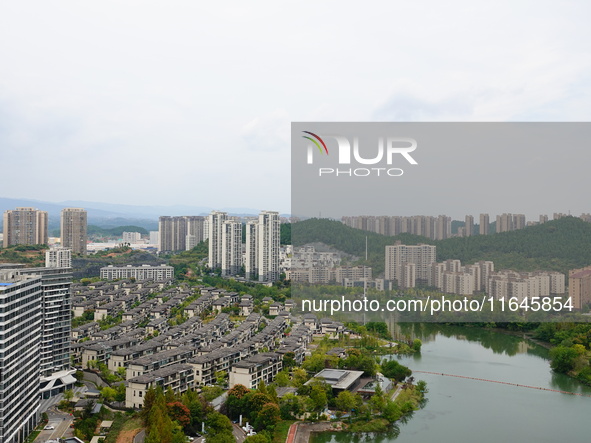 Housing for urban residents is seen in Yichang, Hubei province, China, on October 7, 2024. Today is World Habitat Day. 