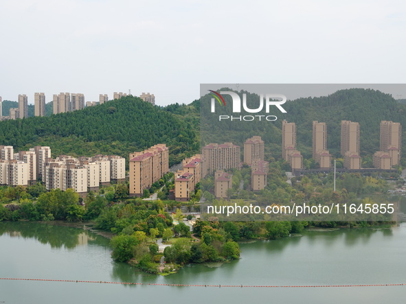 Housing for urban residents is seen in Yichang, Hubei province, China, on October 7, 2024. Today is World Habitat Day. 