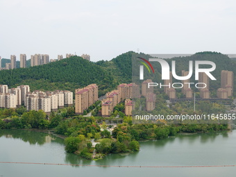 Housing for urban residents is seen in Yichang, Hubei province, China, on October 7, 2024. Today is World Habitat Day. (