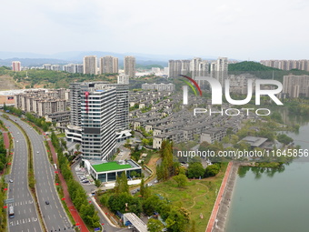 Housing for urban residents is seen in Yichang, Hubei province, China, on October 7, 2024. Today is World Habitat Day. (