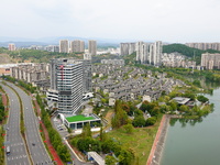 Housing for urban residents is seen in Yichang, Hubei province, China, on October 7, 2024. Today is World Habitat Day. (