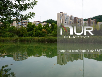 Housing for urban residents is seen in Yichang, Hubei province, China, on October 7, 2024. Today is World Habitat Day. (