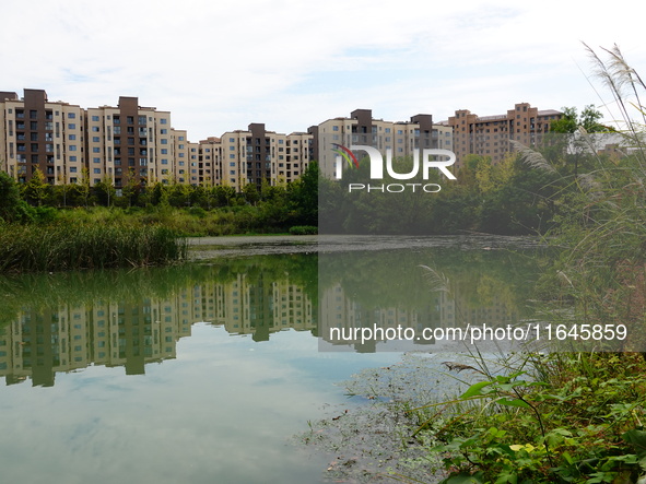 Housing for urban residents is seen in Yichang, Hubei province, China, on October 7, 2024. Today is World Habitat Day. 