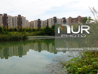 Housing for urban residents is seen in Yichang, Hubei province, China, on October 7, 2024. Today is World Habitat Day. (