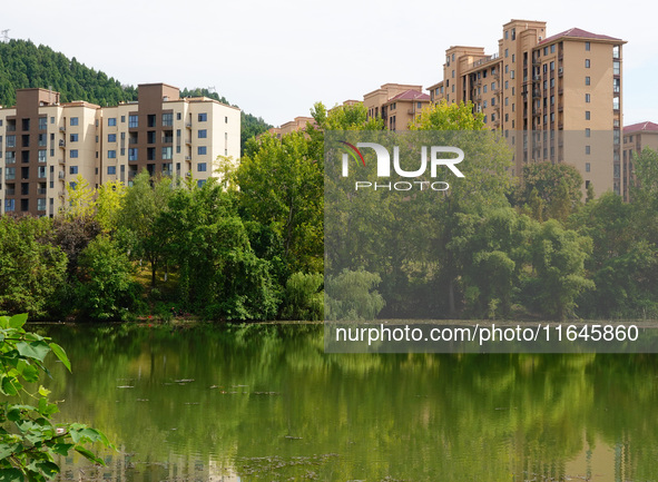 Housing for urban residents is seen in Yichang, Hubei province, China, on October 7, 2024. Today is World Habitat Day. 