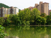 Housing for urban residents is seen in Yichang, Hubei province, China, on October 7, 2024. Today is World Habitat Day. (