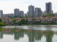 Housing for urban residents is seen in Yichang, Hubei province, China, on October 7, 2024. Today is World Habitat Day. (