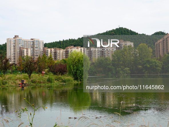 Housing for urban residents is seen in Yichang, Hubei province, China, on October 7, 2024. Today is World Habitat Day. 