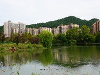 Housing for urban residents is seen in Yichang, Hubei province, China, on October 7, 2024. Today is World Habitat Day. (