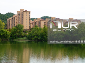 Housing for urban residents is seen in Yichang, Hubei province, China, on October 7, 2024. Today is World Habitat Day. (