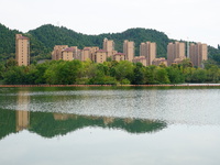 Housing for urban residents is seen in Yichang, Hubei province, China, on October 7, 2024. Today is World Habitat Day. (