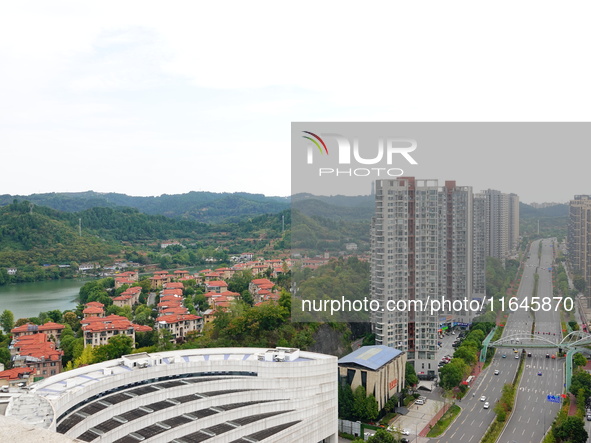 Housing for urban residents is seen in Yichang, Hubei province, China, on October 7, 2024. Today is World Habitat Day. 