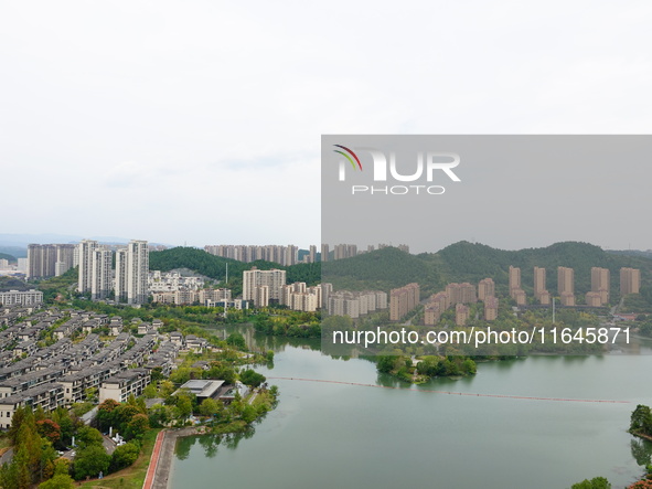 Housing for urban residents is seen in Yichang, Hubei province, China, on October 7, 2024. Today is World Habitat Day. 