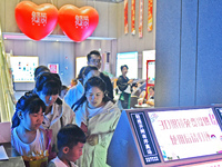 People buy snacks at the China Film Digital International Cinema in the Fushan district of Yantai, China, on October 7, 2024. (