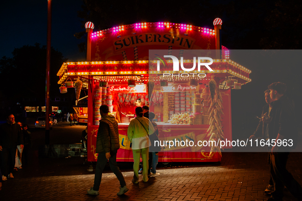 People attend the 751st edition of the Autumn Fair in Nijmegen city center, on October 5, 2024. 