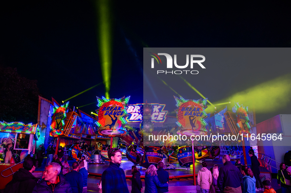 People attend the 751st edition of the Autumn Fair in Nijmegen city center, on October 5, 2024. 