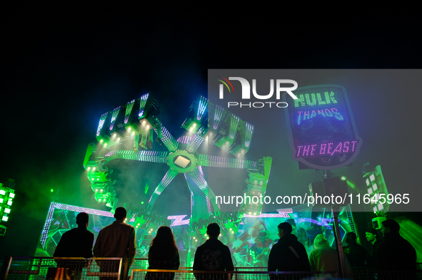 People attend the 751st edition of the Autumn Fair in Nijmegen city center, on October 5, 2024. 