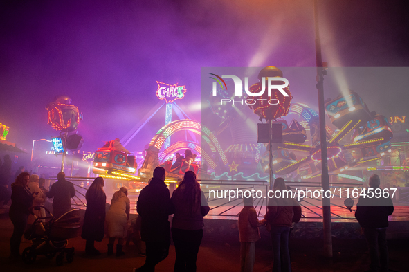 People attend the 751st edition of the Autumn Fair in Nijmegen city center, on October 5, 2024. 