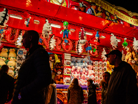 People attend the 751st edition of the Autumn Fair in Nijmegen city center, on October 5, 2024. (