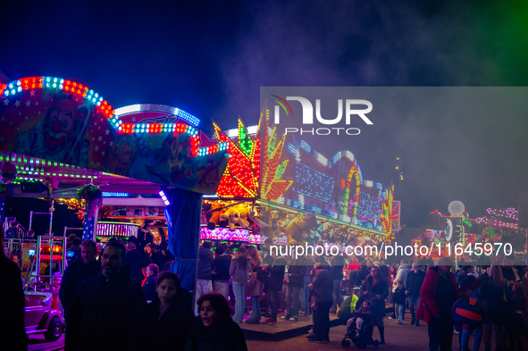 People attend the 751st edition of the Autumn Fair in Nijmegen city center, on October 5, 2024. 