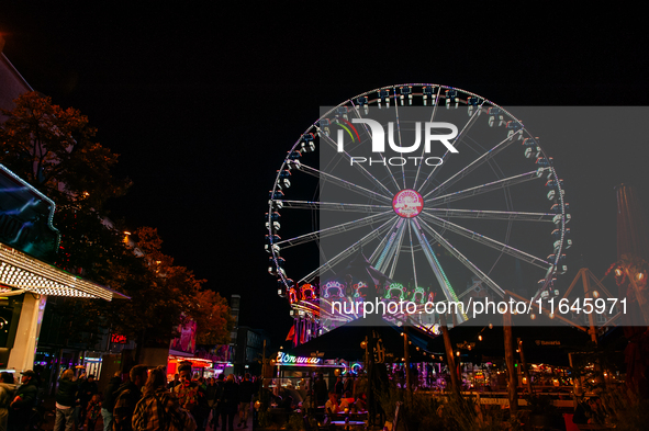 People attend the 751st edition of the Autumn Fair in Nijmegen city center, on October 5, 2024. 