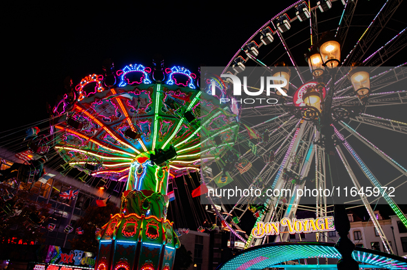 People attend the 751st edition of the Autumn Fair in Nijmegen city center, on October 5, 2024. 