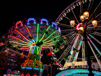 People attend the 751st edition of the Autumn Fair in Nijmegen city center, on October 5, 2024. (