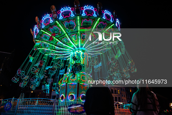 People attend the 751st edition of the Autumn Fair in Nijmegen city center, on October 5, 2024. 