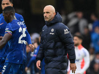 Enzo Maresca is the Chelsea manager during the Premier League match between Chelsea and Nottingham Forest at Stamford Bridge in London, Engl...