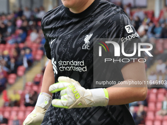 Rachael Laws of Liverpool Women plays during the Barclays FA Women's Super League soccer match between Tottenham Hotspur Women and Liverpool...