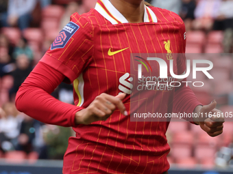 Taylor Hinds of Liverpool Women plays during the Barclays FA Women's Super League soccer match between Tottenham Hotspur Women and Liverpool...