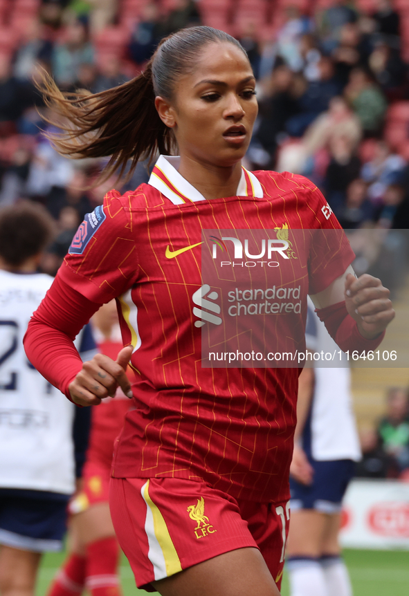 Taylor Hinds of Liverpool Women plays during the Barclays FA Women's Super League soccer match between Tottenham Hotspur Women and Liverpool...