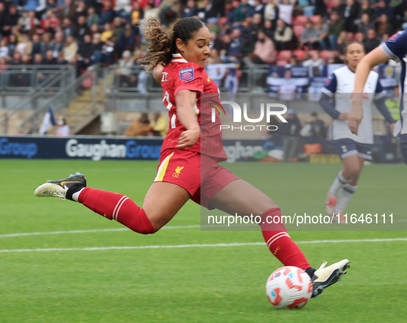 Olivia Smith of Liverpool Women plays during the Barclays FA Women's Super League soccer match between Tottenham Hotspur Women and Liverpool...