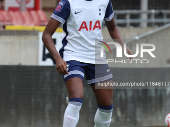 Jessica Naz of Tottenham Hotspur Women plays during the Barclays FA Women's Super League soccer match between Tottenham Hotspur Women and Li...