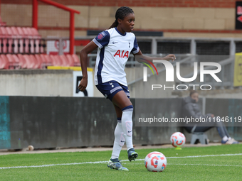 Jessica Naz of Tottenham Hotspur Women plays during the Barclays FA Women's Super League soccer match between Tottenham Hotspur Women and Li...