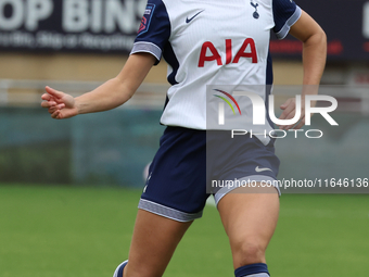 Mateo Oroz of Tottenham Hotspur Women is in action during the Barclays FA Women's Super League soccer match between Tottenham Hotspur Women...