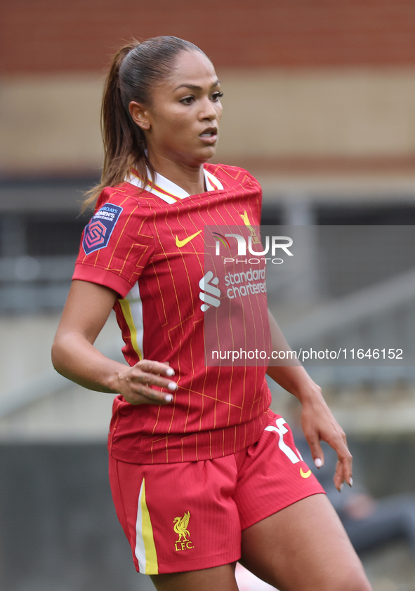 Taylor Hinds of Liverpool Women plays during the Barclays FA Women's Super League soccer match between Tottenham Hotspur Women and Liverpool...