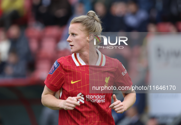 Jasmine Matthews of Liverpool Women plays during the Barclays FA Women's Super League soccer match between Tottenham Hotspur Women and Liver...